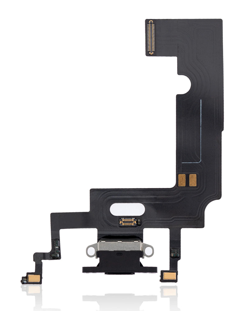 CHARGING PORT FLEX CABLE FOR IPHONE XR (PREMIUM) (BLACK)