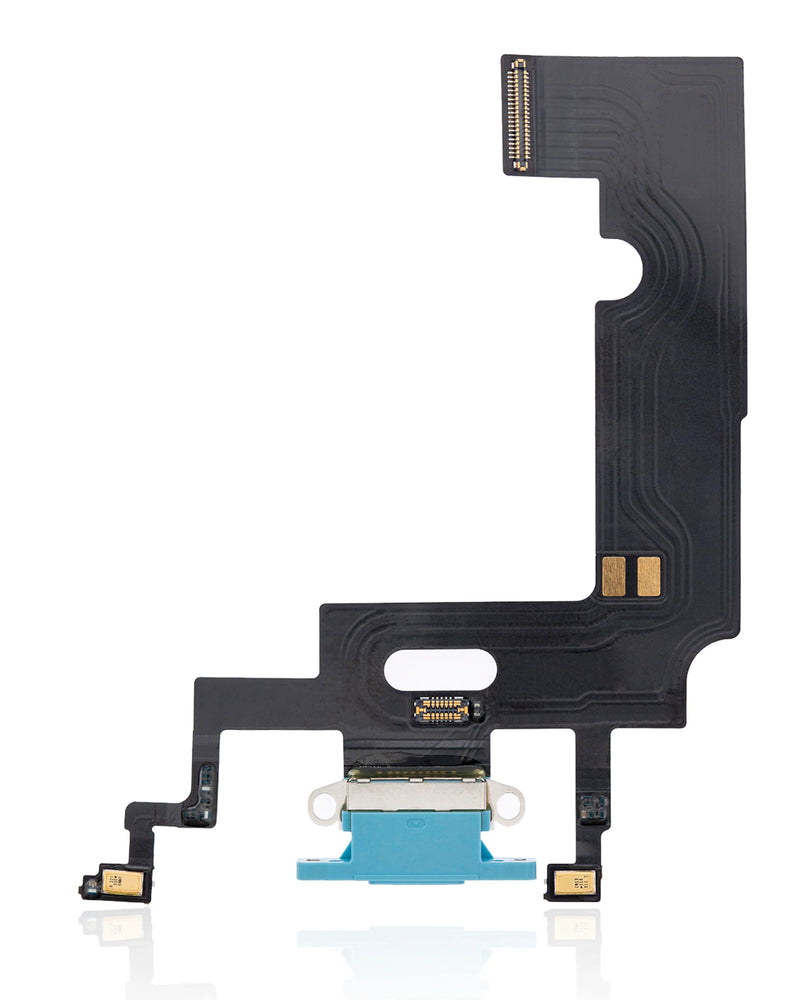 CHARGING PORT FLEX CABLE FOR IPHONE XR (PREMIUM) (BLUE)