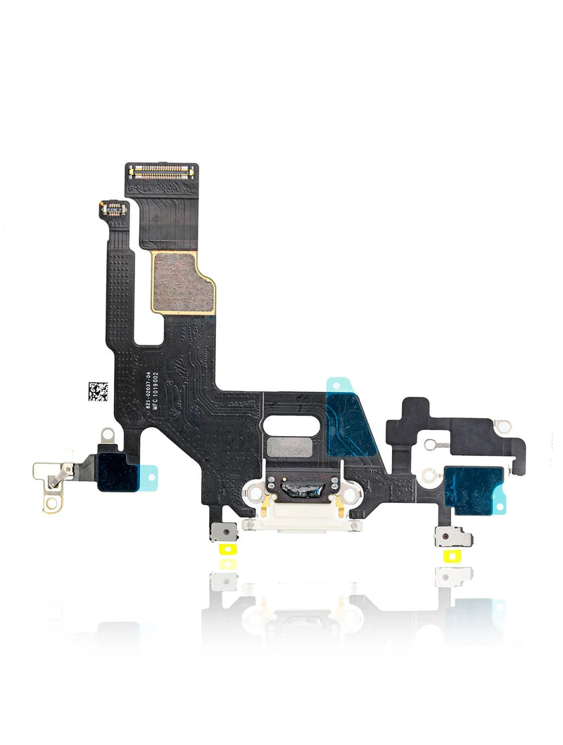 CHARGING PORT FLEX CABLE  FOR IPHONE 11 (PREMIUM) (WHITE)