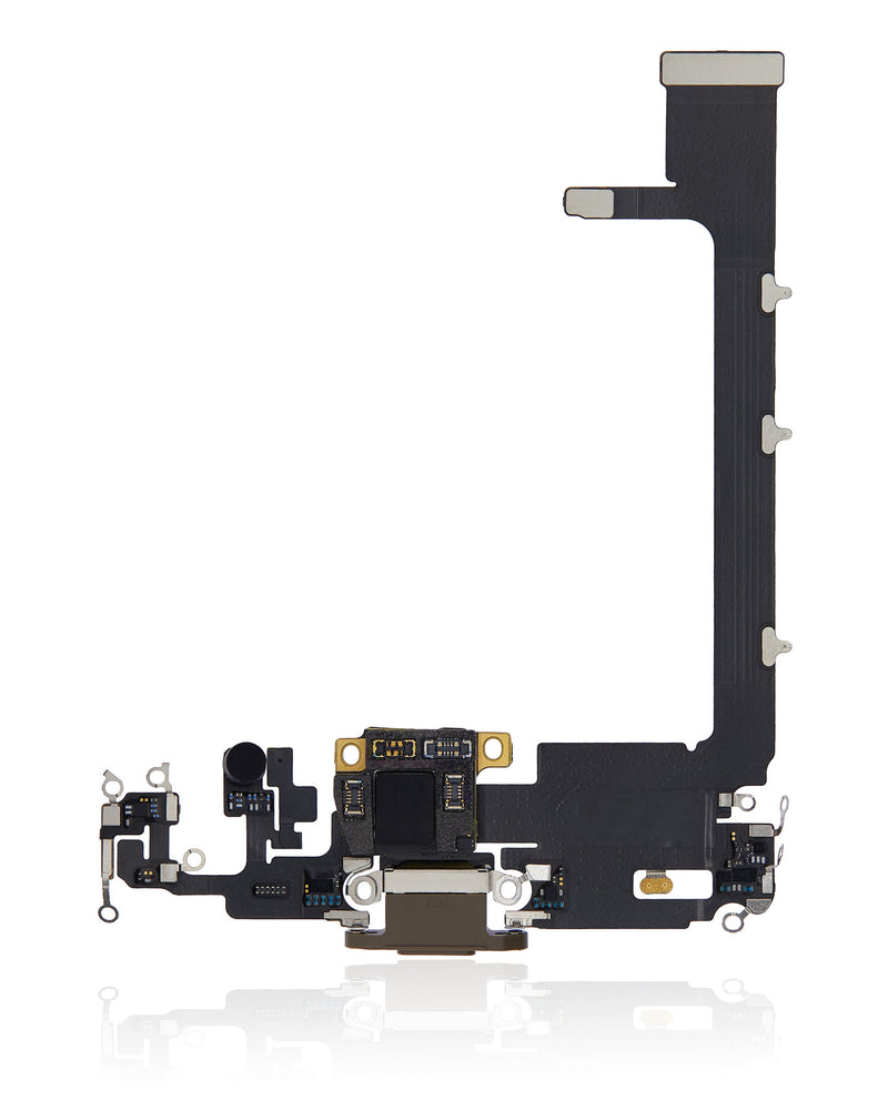 Charging Port Flex Cable With Board Compatible For IPhone 11 Pro Max (Used OEM Pull) (Gold)