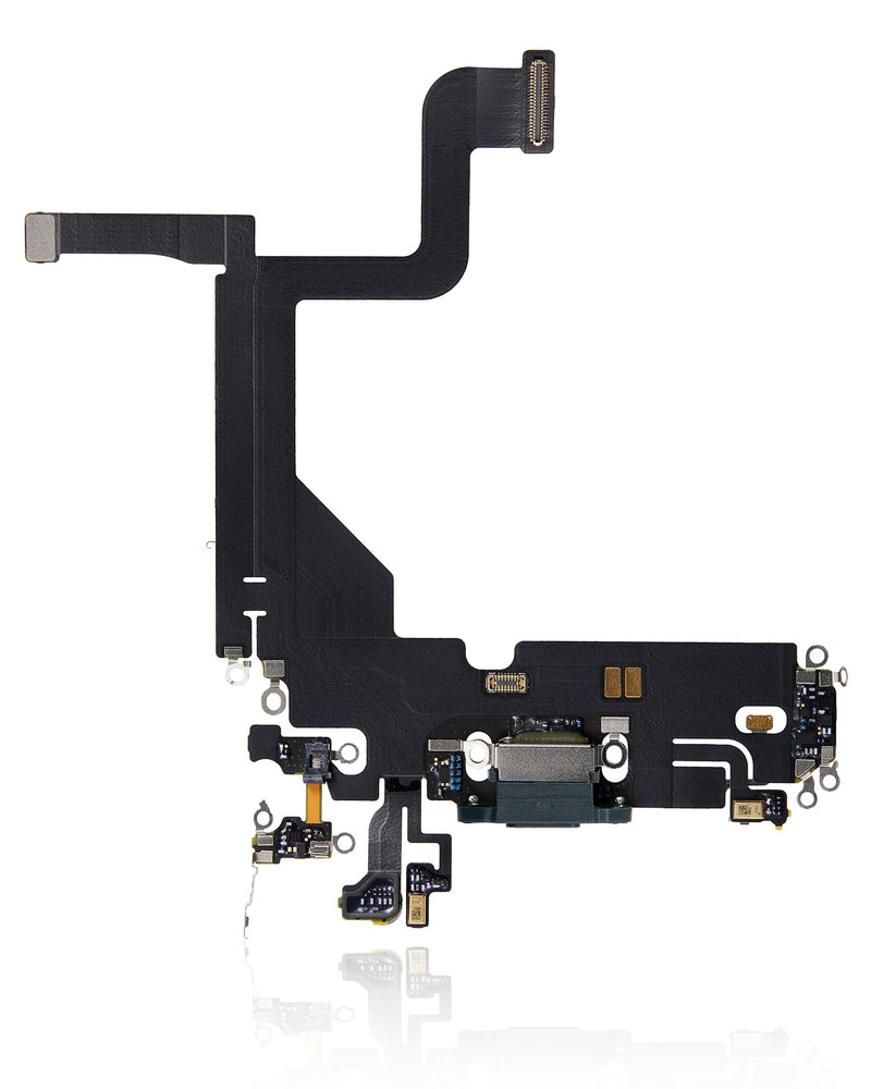 Charging Port Flex Cable Compatible For IPhone 13 Pro (Used OEM Pull) (Alpine Green)