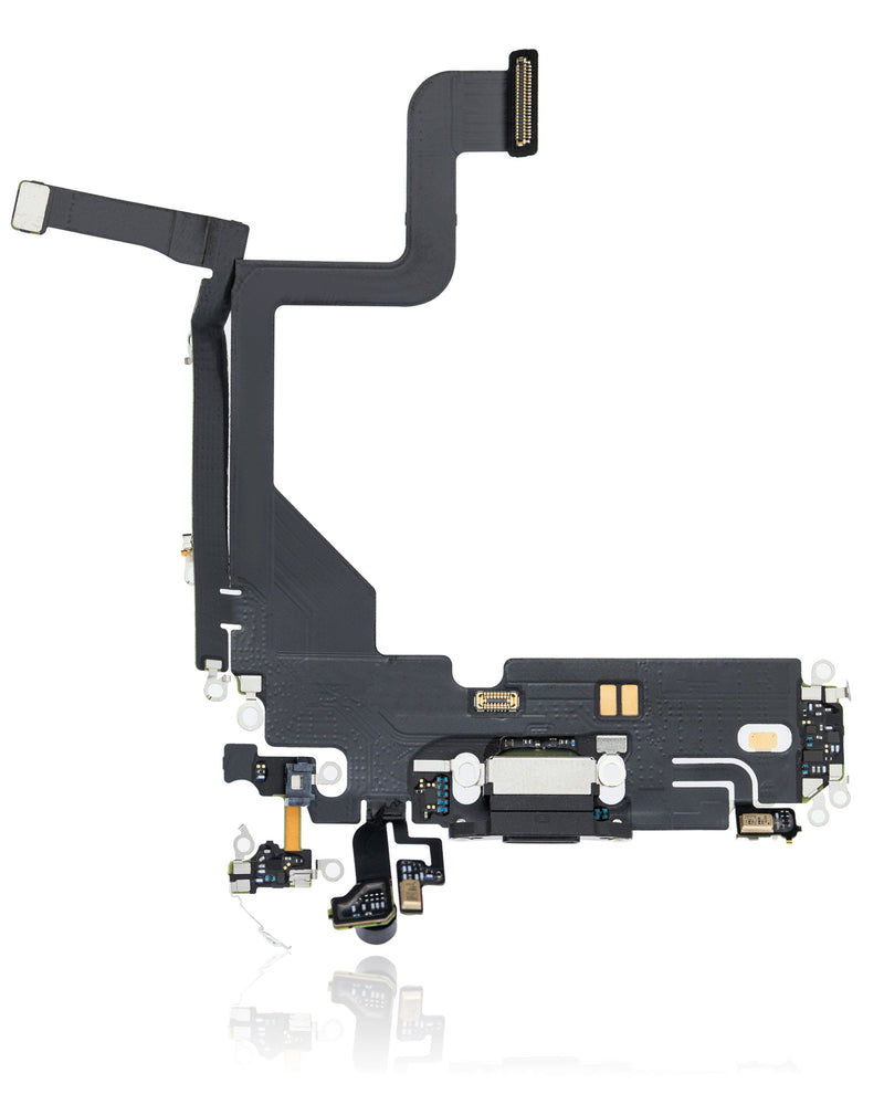 Charging Port Flex Cable Compatible For IPhone 13 Pro (Premium) (Graphite)