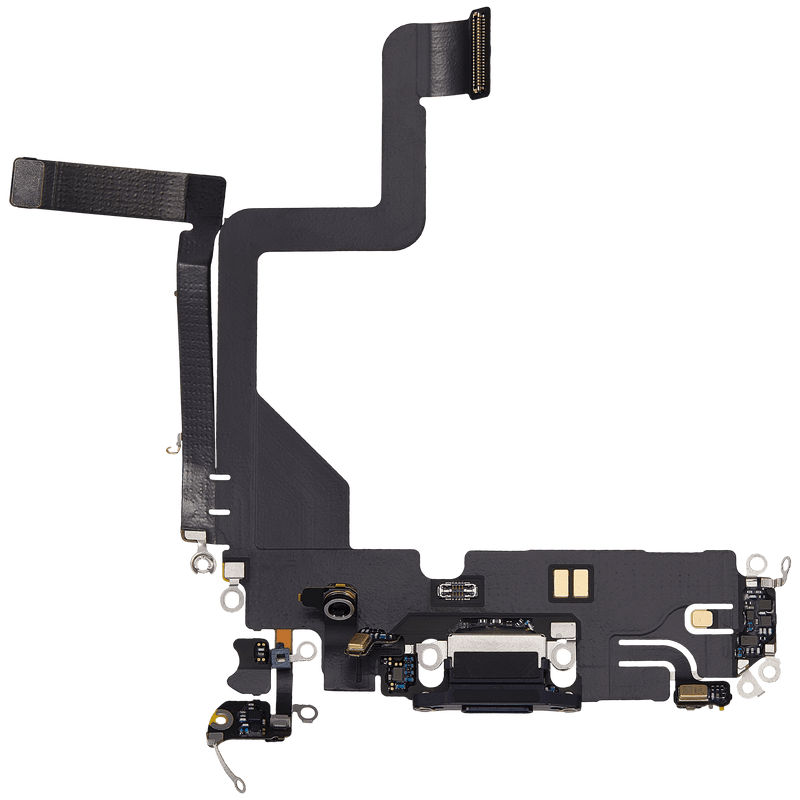 Charging Port Flex Cable Compatible For IPhone 14 Pro (Used OEM Pull) (Deep Purple)