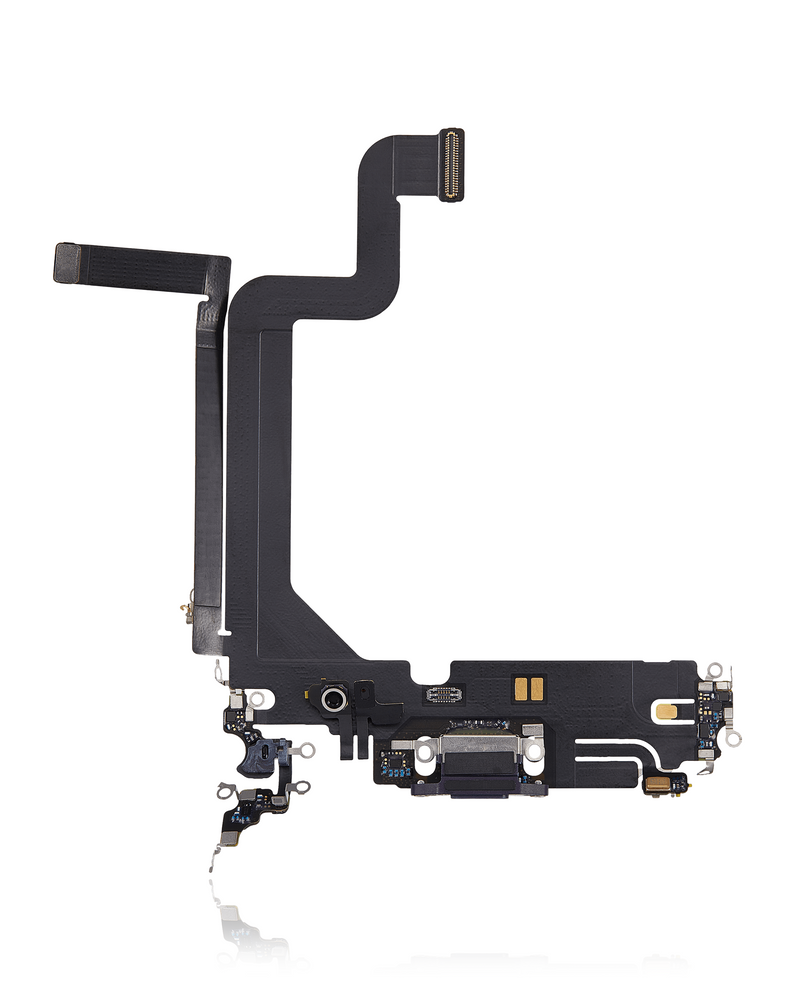 Charging Port Flex Cable Compatible For IPhone 14 Pro Max (Used OEM Pull) (Deep Purple)