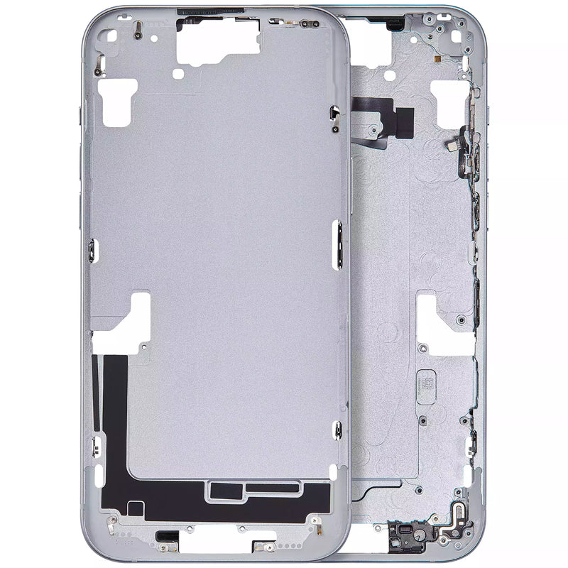 Scocca con pulsanti di accensione e volume pre-installati per iPhone 15 Plus (versione internazionale) (usato pari al nuovo OEM: Grado A) (Blu)