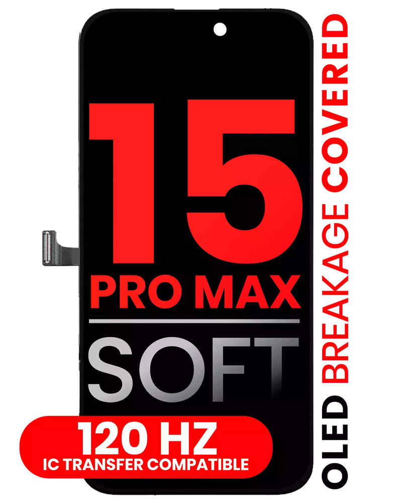 Schermo OLED Aftermarket per iPhone 15 Pro Max 120 Hz