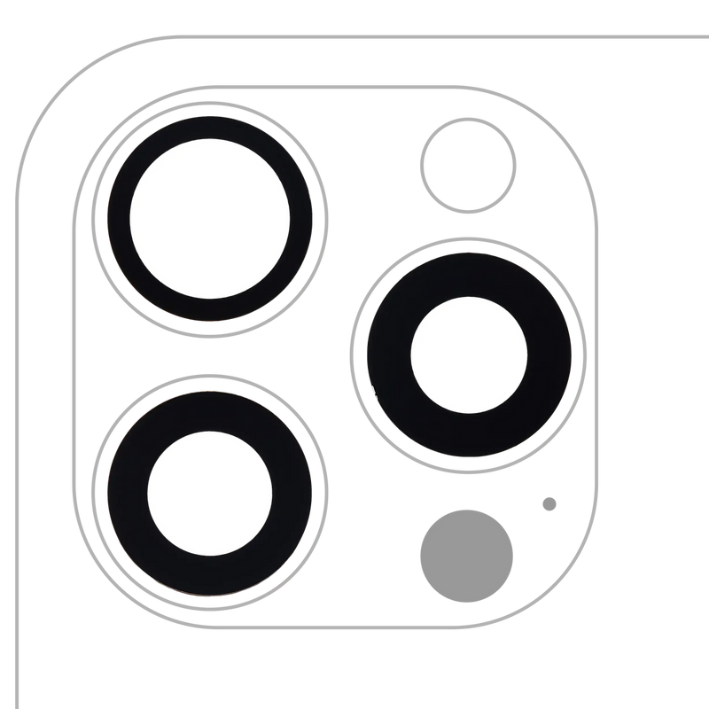 VETRINO FOTOCAMERA INCRINATO - Servizio di sostituzione dei vetri in zaffiro della fotocamera posteriore iPhone