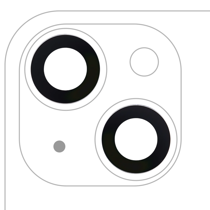 Servizio di sostituzione dei vetri in zaffiro della fotocamera posteriore - iPhone 15 Plus